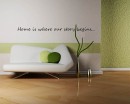 Home is Quotes Wall Decal Motivational Vinyl Art Stickers